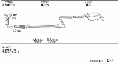 Fonos FIK009298DB - Échappement droxauto.com