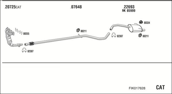 Fonos FIK017628 - Échappement droxauto.com