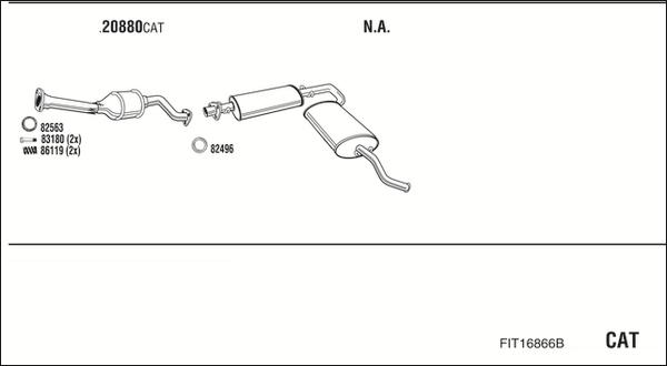 Fonos FIT16866B - Échappement droxauto.com