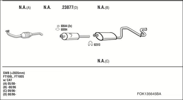 Fonos FOK135645BA - Échappement droxauto.com