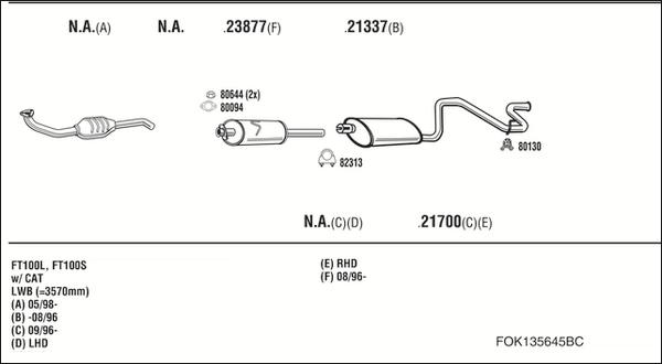 Fonos FOK135645BC - Échappement droxauto.com