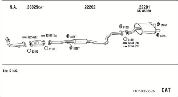 Fonos HOK005359A - Échappement droxauto.com