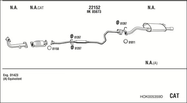 Fonos HOK005359D - Échappement droxauto.com