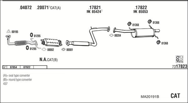 Fonos MA20191B - Échappement droxauto.com