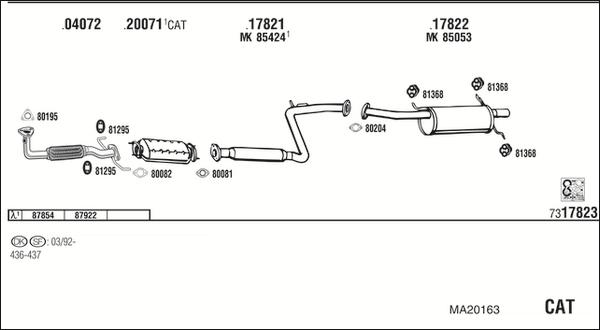 Fonos MA20163 - Échappement droxauto.com