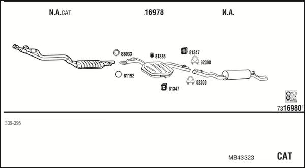 Fonos MB43323 - Échappement droxauto.com