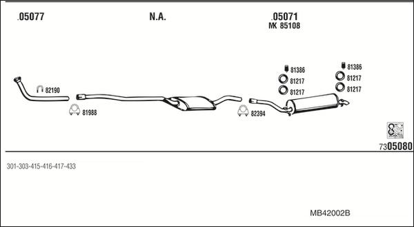 Fonos MB42002B - Échappement droxauto.com