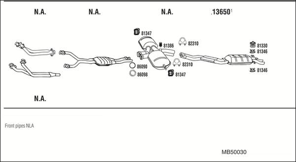 Fonos MB50030 - Échappement droxauto.com