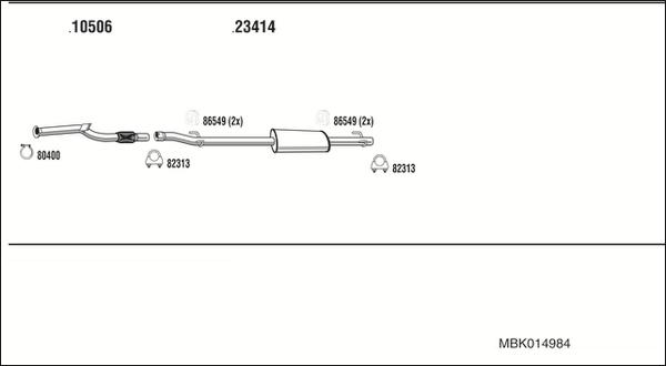 Fonos MBK014984 - Échappement droxauto.com