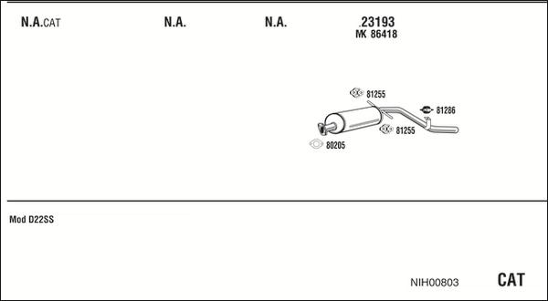 Fonos NIH00803 - Échappement droxauto.com