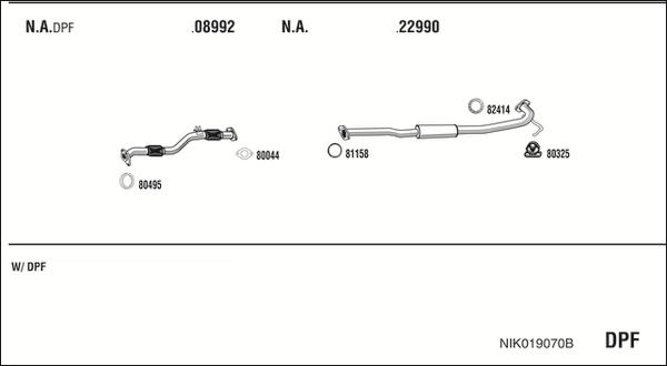 Fonos NIK019070B - Échappement droxauto.com