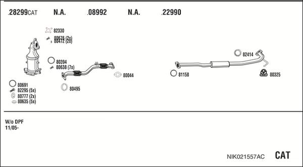 Fonos NIK021557AC - Échappement droxauto.com