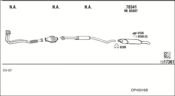 Fonos OP45016B - Échappement droxauto.com