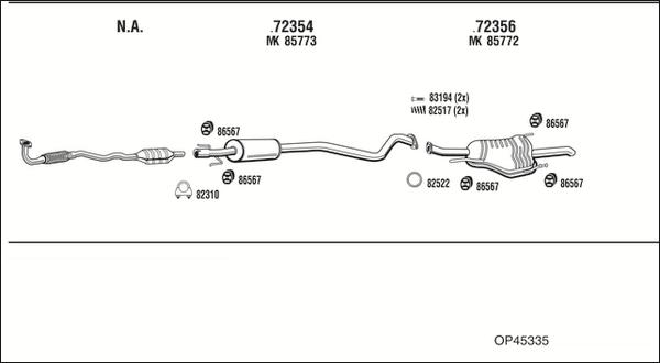 Fonos OP45335 - Échappement droxauto.com