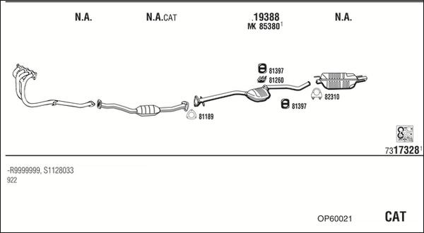 Fonos OP60021 - Échappement droxauto.com