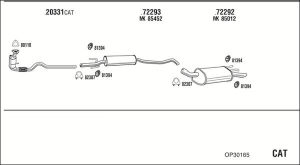 Fonos OP30165 - Échappement droxauto.com