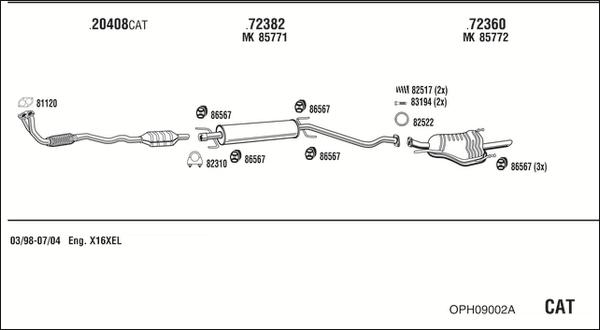 Fonos OPH09002A - Échappement droxauto.com