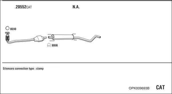 Fonos OPK009693B - Échappement droxauto.com
