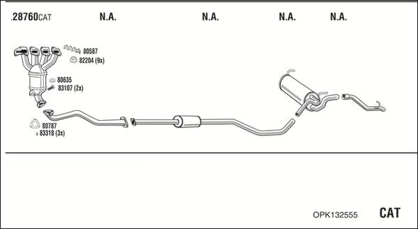 Fonos OPK132555 - Échappement droxauto.com