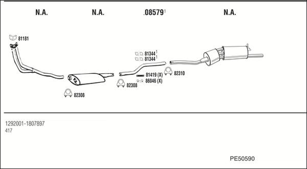 Fonos PE50590 - Échappement droxauto.com