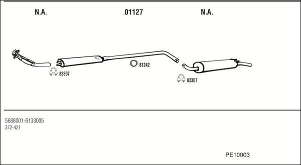 Fonos PE10003 - Échappement droxauto.com