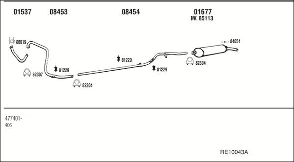 Fonos RE10043A - Échappement droxauto.com