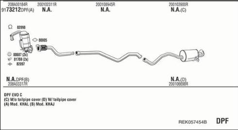 Fonos REK057454B - Échappement droxauto.com