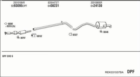 Fonos REK031537BA - Échappement droxauto.com