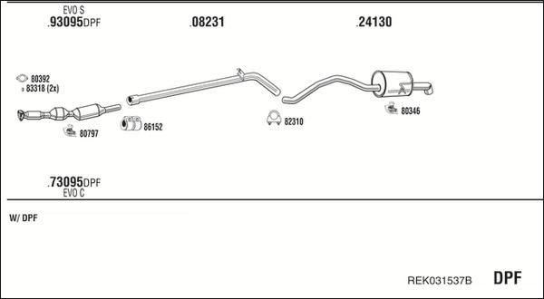 Fonos REK031537B - Échappement droxauto.com
