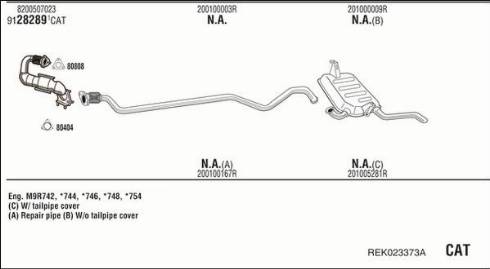 Fonos REK023373A - Échappement droxauto.com
