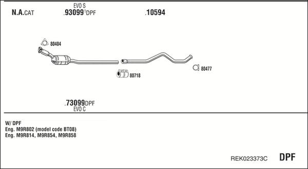 Fonos REK023373C - Échappement droxauto.com