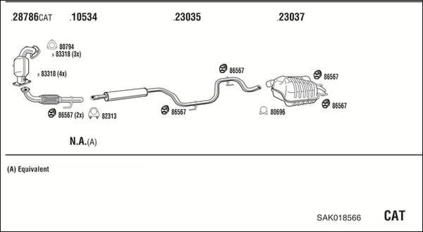 Fonos SAK018566 - Échappement droxauto.com