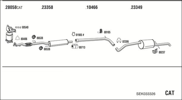 Fonos SEK033326 - Échappement droxauto.com