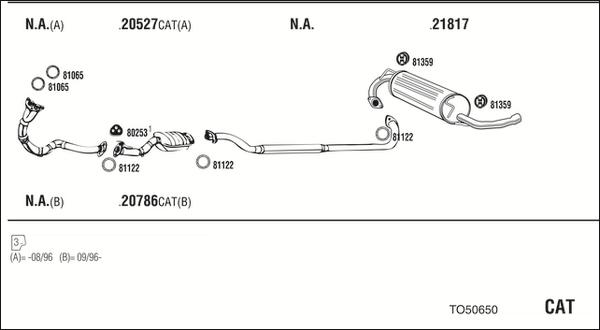Fonos TO50650 - Échappement droxauto.com