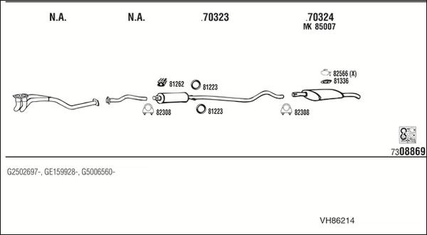 Fonos VH86214 - Échappement droxauto.com