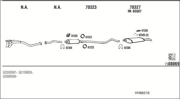 Fonos VH86216 - Échappement droxauto.com