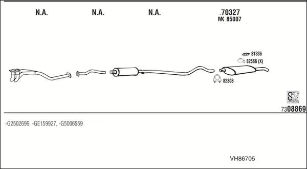 Fonos VH86705 - Échappement droxauto.com