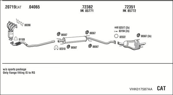 Fonos VHK017587AA - Échappement droxauto.com