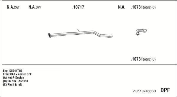 Fonos VOK107466BB - Échappement droxauto.com