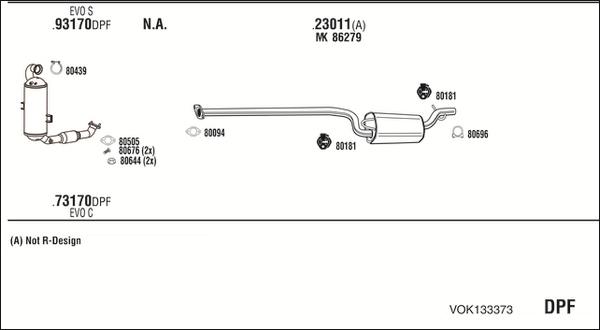 Fonos VOK133373 - Échappement droxauto.com