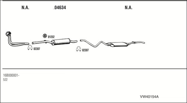 Fonos VW40154A - Échappement droxauto.com