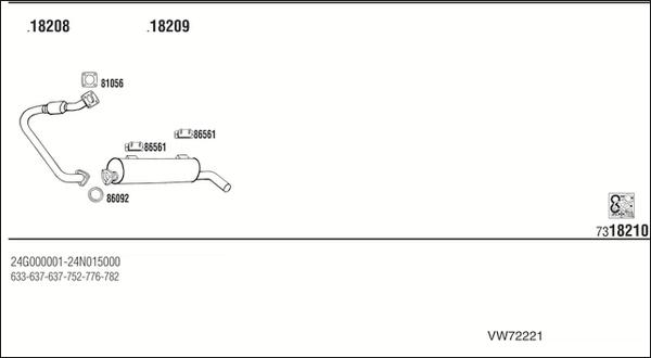 Fonos VW72221 - Échappement droxauto.com