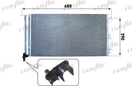 Frigair 0804.2059 - Condensateur, climatisation droxauto.com