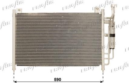 Frigair 0825.3021 - Condensateur, climatisation droxauto.com