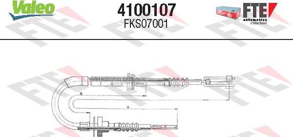 FTE 4100107 - Tirette à câble, commande d'embrayage droxauto.com