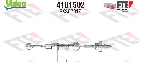 FTE 4101502 - Tirette à câble, commande d'embrayage droxauto.com