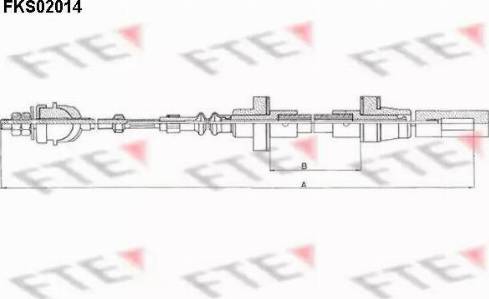 FTE FKS02014 - Tirette à câble, commande d'embrayage droxauto.com