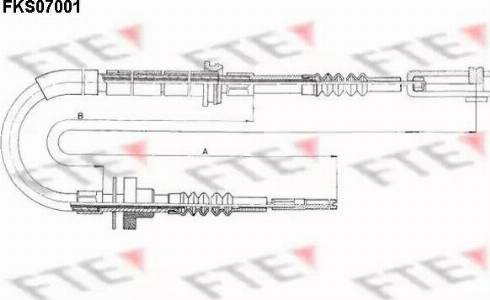 FTE FKS07001 - Tirette à câble, commande d'embrayage droxauto.com