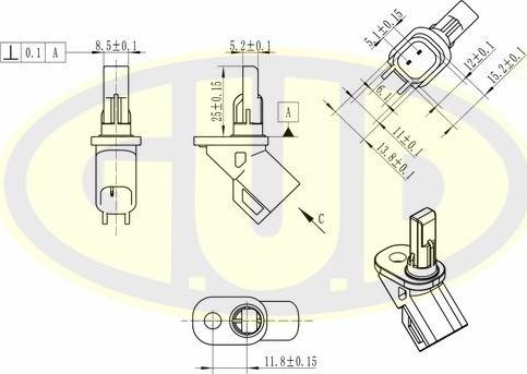 G.U.D. GABS01406 - Capteur, vitesse de roue droxauto.com