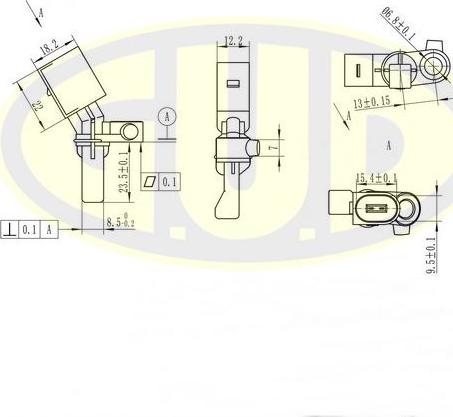 G.U.D. GABS01034 - Capteur, vitesse de roue droxauto.com